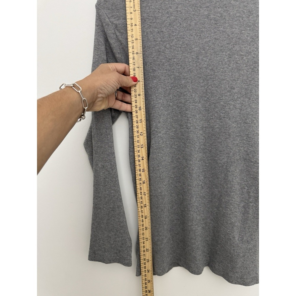 AYR 'The Exec' Ribbed Pima Cotton Sz XL Petite Classic Chic Preppy Soft Lounge - Picture 5 of 6